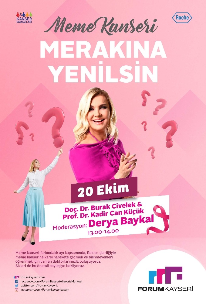 Meme Kanseri ’Merakına Yenilsin’ Halk Buluşmaları Forum Kayseri’de